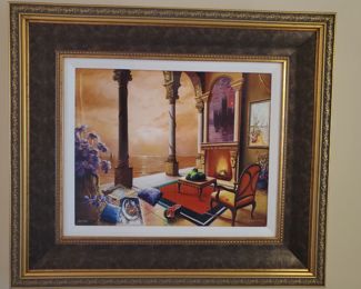 Quevedo, Orlando  'Sunrise' 2017 16" x 20", hand signed in the plate