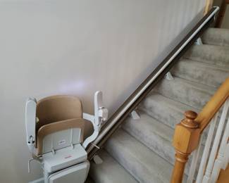 Chair lift to the second floor...