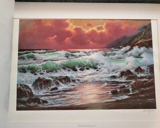 (8) works of Art by American artists, in a large album approx 4' x 3'