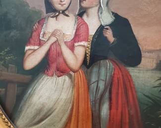 Fine detail painted on canvas