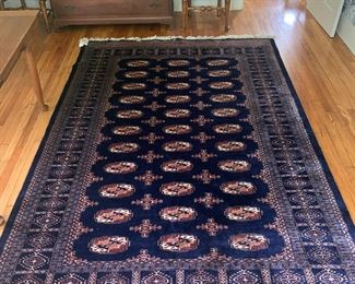 Dining Room 
Bokhara Rug-tags still on it. Purchased from Jacobsen 