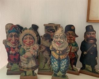 Living Room 
McLoughlin Bros. 1902-Punch & Judy 10 pins game-not complete but still rare!
