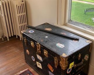 Office 
Steamer trunk
Rug