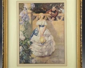  010 Framed Watercolor Print By Artist Walter E. Webster