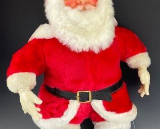  015 Vintage My Toy Stuffed Plush Santa 