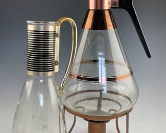 1950s Pyrex  Inland Glass Carafes