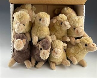 Eight Pier 1 Imports Stuffed Plush Camels
