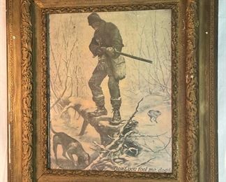 Framed Advertising Hercules Powder Co. Circa 1920s