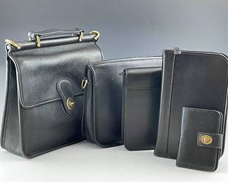 Vintage COACH Black Leather Handbags Accessories 