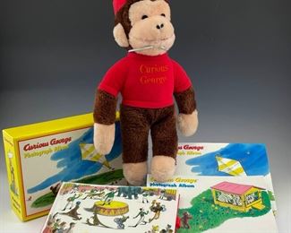 Vintage Knickerbocker Curious George Photo Albums 