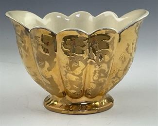 Vintage SAVOY 24K Weeping Gold Planter