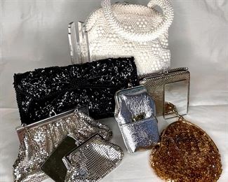 Whiting Davis And LaRegale Metal Mesh, Sequin And Beaded Frame Purses  More