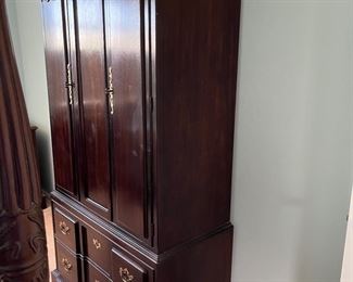 Three-piece bedroom suite: armoire