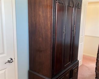 Three-piece bedroom suite: armoire