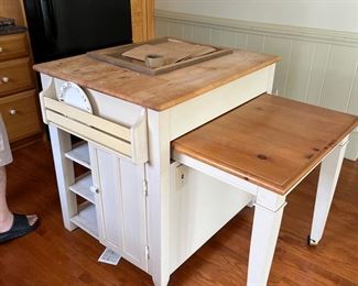 Chopping block/kitchen island combo
