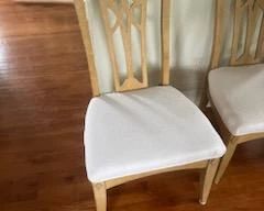 Beautiful dining table &  8 chairs - 6 side chairs available, two shown