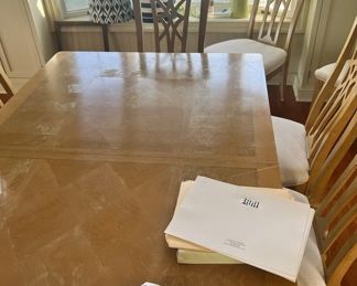 Dining table with 8 chairs