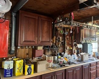 Garage filled useful items