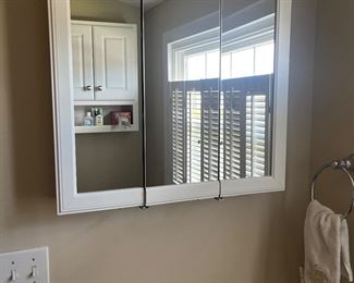 Mirrored medicine cabinet