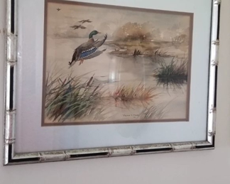 Virginia H. Powers signed watercolor