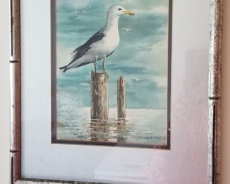 Virginia H. Powers signed watercolor