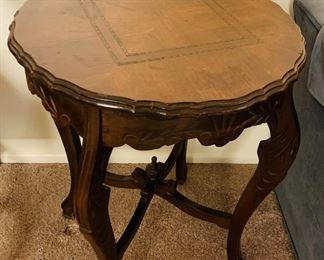 Close-up of accent table