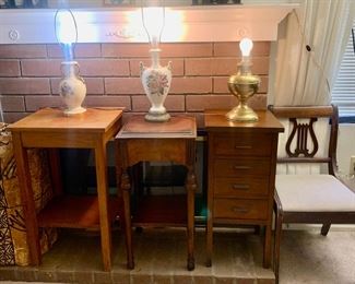 Vintage Accent Tables / Lamps