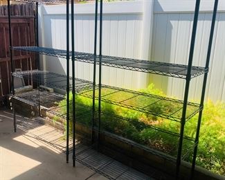 2 of 3 Metal Storage Shelves