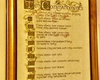 Misc. Decor - 10 Commandments