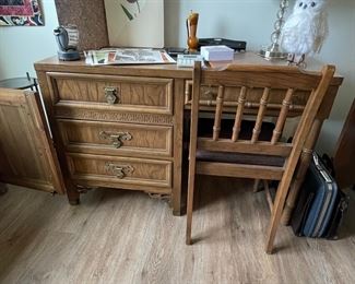 Rare Dixi Shangri-La mid century desk and chair