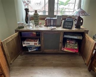 Modern chest with Gmes and collectibles