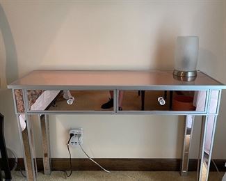 Mirrored writing or console table