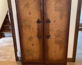 Leather storage chest for videos/dvds etc