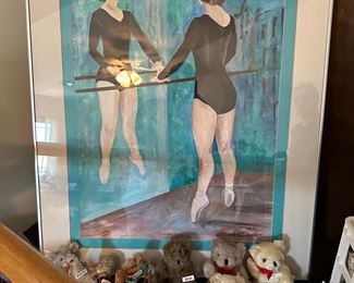 Oak ballet bar, Ballerina print, Ballerina keepsakes