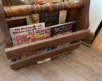Vintage magazine rack