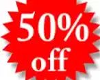 50% off Fri & Saturday 