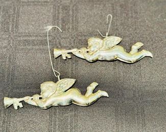 Vintage Silver Christmas Ornaments 