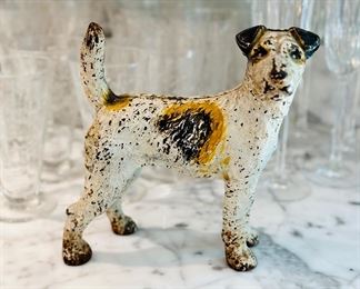 Terrier Cast iron doorstop in the style of Hubley
