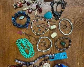 30 Pc Jewelry Lot Including Japanese Milan Santa Watch And More