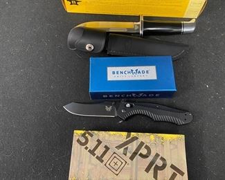 Buck 10 Knife With Sheath XPRT 511 Knife Bench Made 9 Blade