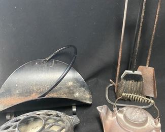 Cast Iron Fireplace Set