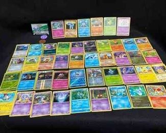 Collection Of 45 Pokemon Cards Pokemon Trainer Coins