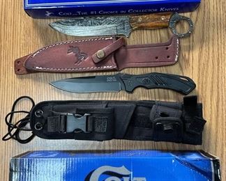 Colt CT286 Knife With Utility Sheath CT841 Knife With Sheath