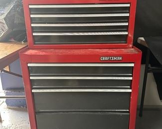 Craftsman Stackable Chest With Misc Tools Inside