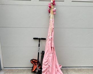 Kids Play Tent With Lights Razor Scooter And Retrospec Knee Pads