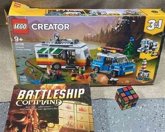 Lego Family Holiday Caravan With Box Pirates Of The Caribbean Battleship Command Game and More