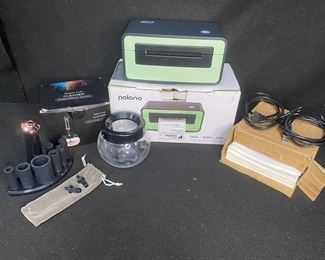 Polono Logistics Label Printer In Original Box Makeup Brush Cleaner Set With Cleaner and More