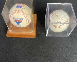 Vintage 90s Mariners Dreyers Signed Baseball Ken Griffey Jr Autograph In Plastic Case and More