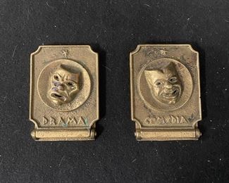 Vintage Brass Bookends