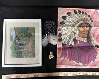 Vintage Signed British Columbia Inuit Made Eskimo Art Pottery Figure Original Artwork And More